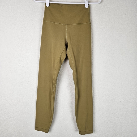 Lululemon Align Pant II 25" Grape Leaf Athleisure Sports Yoga Workout Size 4 - Picture 2 of 10